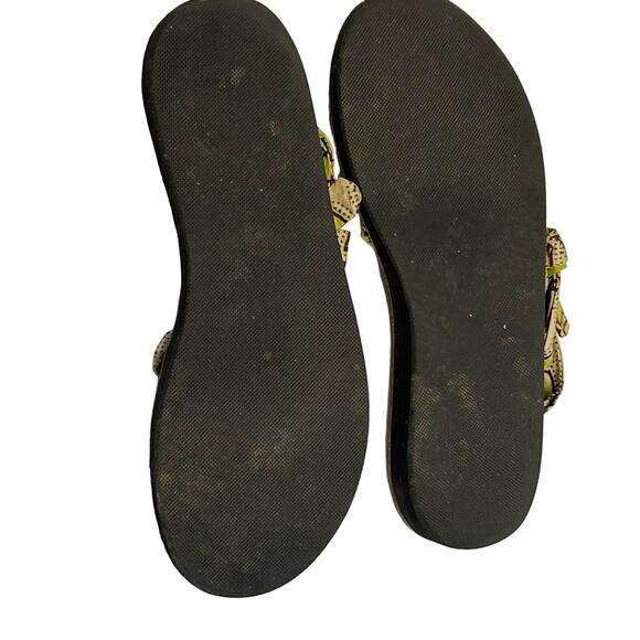 Sseko side braided women's sandals size 8 green/brown hippie - Picture 6 of 10